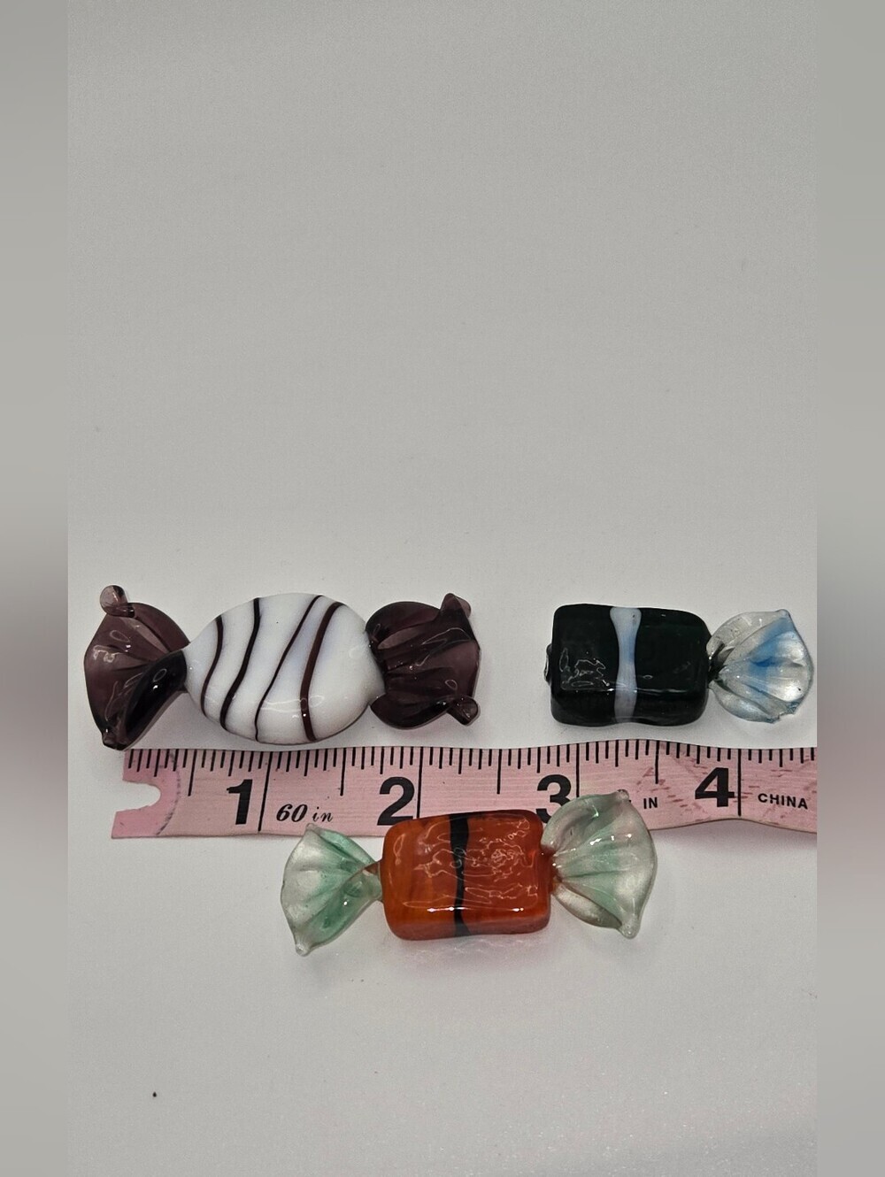 Vintage Glass Candies Lot Of 3 One Is Broken